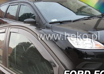 ΑΝΕΜΟΘΡΑΥΣΤΕΣ ΓΙΑ FORD FOCUS MK2 4D/5D 2005-2011 ΖΕΥΓΑΡΙ ΑΠΟ ΕΥΚΑΜΠΤΟ ΦΙΜΕ ΠΛΑΣΤΙΚΟ HEKO - 2 ΤΕΜ.