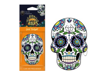 Amio - ΑΡΩΜΑΤΙΚΟ ΚΡΕΜΑΣΤΟ AROMA CAR MUERTOS GOLD TATTOO - 1 TEM. (A83117/AM)