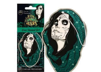 Amio - ΑΡΩΜΑΤΙΚΟ ΚΡΕΜΑΣΤΟ AROMA CAR MUERTOS GREEN DIAMONT GIRL - 1 TEM. (A83279/AM)