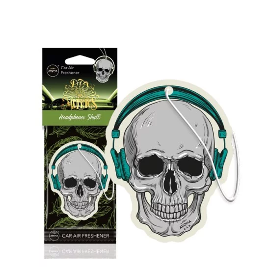 Amio - ΑΡΩΜΑΤΙΚΟ ΚΡΕΜΑΣΤΟ AROMA CAR MUERTOS HEADPHONES SKULL - 1 TEM. (A83277/AM)