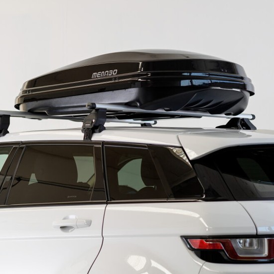 Menabo - Μπαγκαζιέρα Οροφής Diamond 450 Black σε Μαύρο Χρώμα με Γυαλιστερή Υφή - 1 τεμ. (8150/MB)