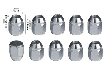 ΠΑΞΙΜΑΔΙ ΚΩΝΙΚΟ 10x1,5 (26mm) (19) 10ΤΕΜ.