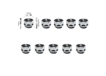 ΠΑΞΙΜΑΔΙ ΚΩΝΙΚΟ 12χ1,25 (17mm) (19) 10ΤΕΜ.