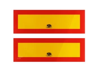 Amio - ΑΝΑΚΛΑΣΤΗΡΕΣ ΦΟΡΤΗΓΟΥ ΚΟΚΚΙΝΟ/ΚΙΤΡΙΝΟ 30x10cm ΑΛΟΥΜΙΝΙΟΥ 2ΤΕΜ. (E52086/AM)