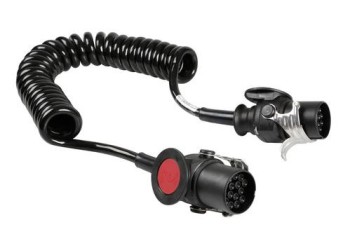 ΑΝΤΑΠΤΟΡΑΣ ΦΟΡΤΗΓΟΥ 24V - ISO 12098 - 15 ΠΟΛΩΝ (ΜΕ ΣΠΥΡΑΛ ΚΑΛΩΔΙΟ 4.5m)