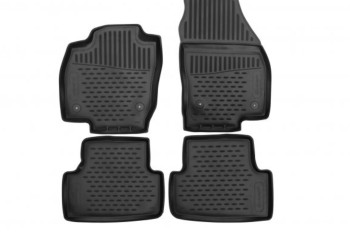 ΜΑΡΚΕ ΠΑΤΑΚΙΑ ΣΕ ΣΚΑΦΗ TPE ΛΑΣΤΙΧΟ ΓΙΑ VW T-CROSS CROSSOVER 2018+  ΣΕ ΜΑΥΡΟ ΧΡΩΜΑ NOVLINE - 4 ΤΕΜ.