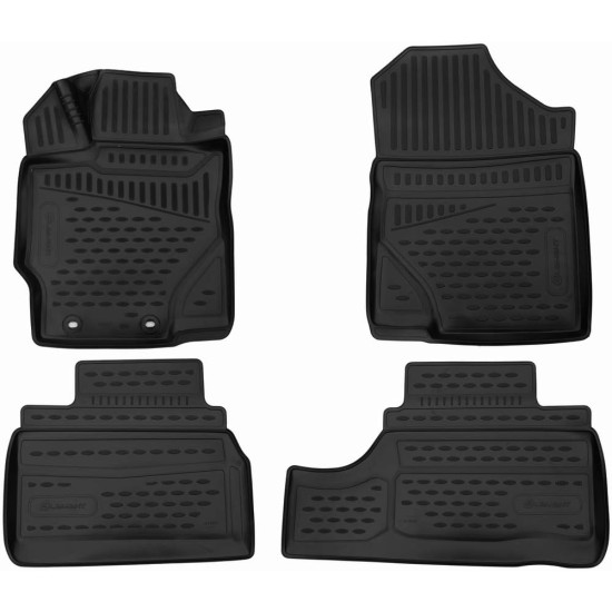 TOYOTA YARIS HB FACELIFT 2012+ ΠΑΤ.ΛΑΣΤΙΧΟ ΣΚΑΦΑΚΙΑ (ΜΑΥΡΟ) - 4 ΤΕΜ.