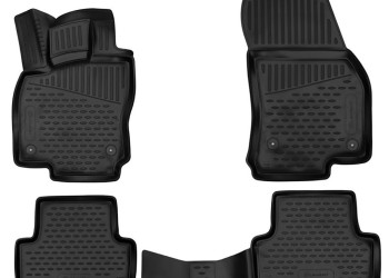 ΜΑΡΚΕ ΠΑΤΑΚΙΑ ΣΕ ΣΚΑΦΗ TPE ΛΑΣΤΙΧΟ ΓΙΑ SKODA KAROQ 5D 2017+  ΣΕ ΜΑΥΡΟ ΧΡΩΜΑ NOVLINE - 4 ΤΕΜ.