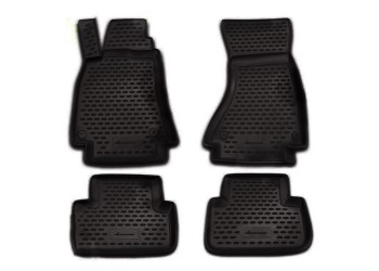 ΜΑΡΚΕ ΠΑΤΑΚΙΑ ΣΕ ΣΚΑΦΗ TPE ΛΑΣΤΙΧΟ ΓΙΑ AUDI A4 B6 4D 2000-2007  ΣΕ ΜΑΥΡΟ ΧΡΩΜΑ NOVLINE - 4 ΤΕΜ.