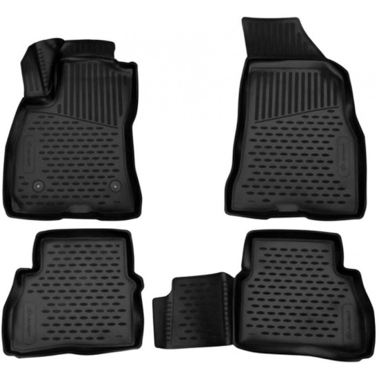 ΜΑΡΚΕ ΠΑΤΑΚΙΑ ΣΕ ΣΚΑΦΗ TPE ΛΑΣΤΙΧΟ ΓΙΑ FIAT DOBLO VAN 2010+  NOVLINE ΜΑΥΡΟ - 4 ΤΕΜ.