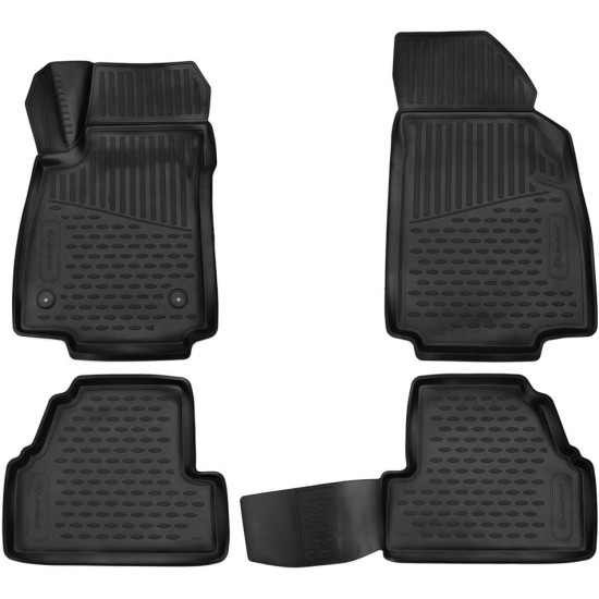 ΜΑΡΚΕ ΠΑΤΑΚΙΑ ΣΕ ΣΚΑΦΗ TPE ΛΑΣΤΙΧΟ ΓΙΑ OPEL MOKKA SUV 2018+  ΣΕ ΜΑΥΡΟ ΧΡΩΜΑ NOVLINE - 4 ΤΕΜ.