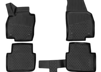 ΜΑΡΚΕ ΠΑΤΑΚΙΑ ΣΕ ΣΚΑΦΗ TPE ΛΑΣΤΙΧΟ ΓΙΑ SKODA KAMIQ CROSSOVER 2019+  ΣΕ ΜΑΥΡΟ ΧΡΩΜΑ NOVLINE - 4 ΤΕΜ.