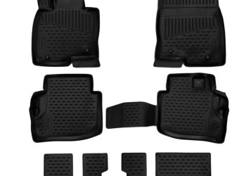 ΜΑΡΚΕ ΠΑΤΑΚΙΑ ΣΕ ΣΚΑΦΗ TPE ΛΑΣΤΙΧΟ ΓΙΑ MAZDA CX-9 SUV 2017+  ΣΕ ΜΑΥΡΟ ΧΡΩΜΑ NOVLINE - 6 ΤΕΜ.