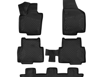 ΜΑΡΚΕ ΠΑΤΑΚΙΑ ΣΕ ΣΚΑΦΗ TPE ΛΑΣΤΙΧΟ ΓΙΑ SEAT ALHAMBRA MPV 7N MK2 2017+  ΣΕ ΜΑΥΡΟ ΧΡΩΜΑ NOVLINE - 5 ΤΕΜ.