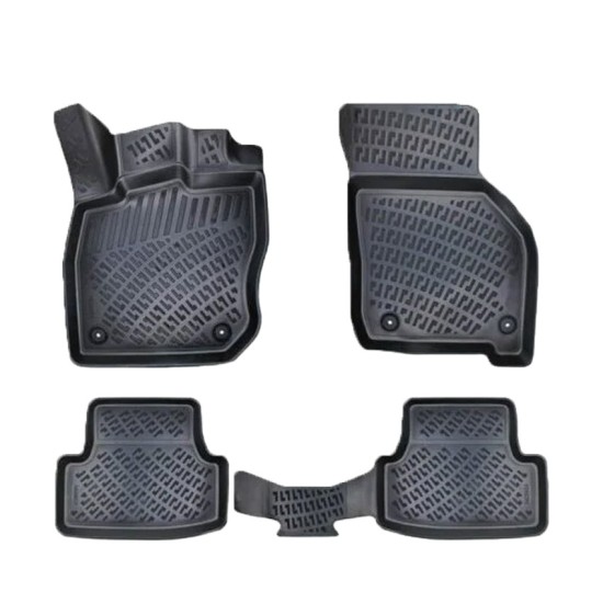 ΠΑΤΑΚΙΑ ΣΕ ΣΚΑΦΗ TPE ΛΑΣΤΙΧΟ ΓΙΑ AUDI A3 5D SPORTBACK 2020+  ΣΕ ΜΑΥΡΟ ΧΡΩΜΑ NOVLINE - 4 ΤΕΜ.