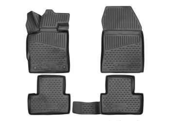 ΠΑΤΑΚΙΑ ΣΕ ΣΚΑΦΗ TPE ΛΑΣΤΙΧΟ ΓΙΑ NISSAN FRONTIER 2022+ KINGCAB ΣΕ ΜΑΥΡΟ ΧΡΩΜΑ NOVLINE - 4 ΤΕΜ.