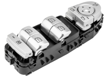 ΔΙΑΚΟΠΤΗΣ ΓΙΑ MERCEDES W205 - W253 ΟΔΗΓΟΥ ΜΑΥΡΟ/ΑΣΗΜΙ ΜΕ ΚΟΚΚΙΝΟ ΦΩΣ 3PIN 9051 ΠΑΡΑΘΥΡΩΝ orig.A2059056800 - 6811