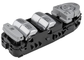 ΔΙΑΚΟΠΤΗΣ ΓΙΑ MERCEDES E-KLAS W213/S-KLAS W222 ΠΑΡΑΘΥΡΩΝ ΟΔΗΓΟΥ ΜΑΥΡΟ/ΑΣΗΜΙ ΜΕ ΛΕΥΚΟ ΦΩΣ 3PIN orig.A2139054803