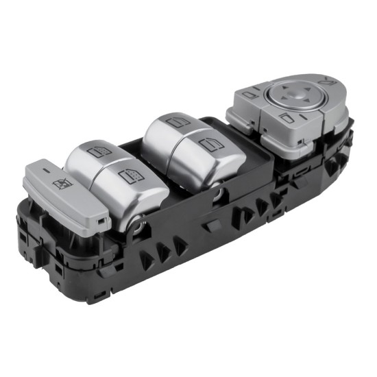 ΔΙΑΚΟΠΤΗΣ ΓΙΑ MERCEDES E-KLAS W213/S-KLAS W222 ΠΑΡΑΘΥΡΩΝ ΟΔΗΓΟΥ ΜΑΥΡΟ/ΑΣΗΜΙ ΜΕ ΛΕΥΚΟ ΦΩΣ 3PIN orig.A2139054803