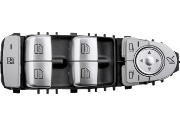 ΔΙΑΚΟΠΤΗΣ ΓΙΑ MERCEDES E-KLAS W213/S-KLAS W222 ΠΑΡΑΘΥΡΩΝ ΟΔΗΓΟΥ ΜΑΥΡΟ/ΑΣΗΜΙ ΜΕ ΛΕΥΚΟ ΦΩΣ 3PIN orig.A2139054803