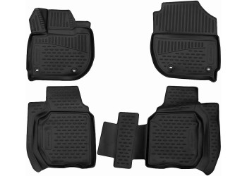 ΜΑΡΚΕ ΠΑΤΑΚΙΑ ΣΕ ΣΚΑΦΗ TPE ΛΑΣΤΙΧΟ ΓΙΑ HONDA JAZZ 5D 2014+   ΣΕ ΜΑΥΡΟ ΧΡΩΜΑ NOVLINE - 4 ΤΕΜ.