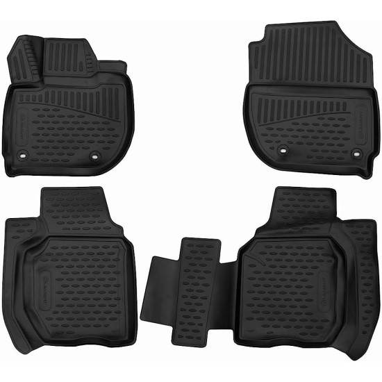 ΜΑΡΚΕ ΠΑΤΑΚΙΑ ΣΕ ΣΚΑΦΗ TPE ΛΑΣΤΙΧΟ ΓΙΑ HONDA JAZZ 5D 2014+   ΣΕ ΜΑΥΡΟ ΧΡΩΜΑ NOVLINE - 4 ΤΕΜ.