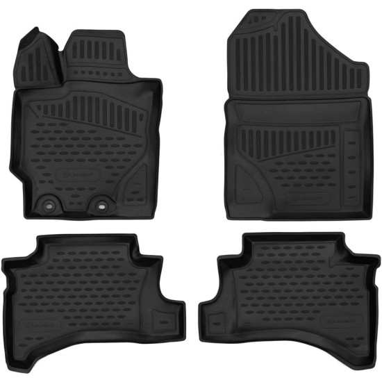 ΜΑΡΚΕ ΠΑΤΑΚΙΑ ΣΕ ΣΚΑΦΗ TPE ΛΑΣΤΙΧΟ ΓΙΑ TOYOTA YARIS HYBRID 5D (ΥΒΡΙΔΙΚΟ) 2017-2020   ΣΕ ΜΑΥΡΟ ΧΡΩΜΑ NOVLINE - 4 ΤΕΜ.