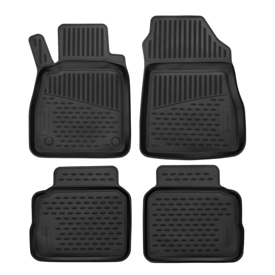 ΜΑΡΚΕ ΠΑΤΑΚΙΑ ΣΕ ΣΚΑΦΗ TPE ΛΑΣΤΙΧΟ ΓΙΑ NISSAN MICRA K14 5D 2017+  ΣΕ ΜΑΥΡΟ ΧΡΩΜΑ NOVLINE - 4 ΤΕΜ.