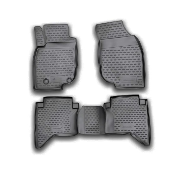 ΠΑΤΑΚΙΑ ΣΕ ΣΚΑΦΗ TPE ΛΑΣΤΙΧΟ ΓΙΑ TOYOTA HILUX 4D 2011-2015  ΣΕ ΜΑΥΡΟ ΧΡΩΜΑ NOVLINE - 4 ΤΕΜ.