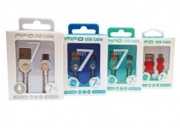 ΚΑΛΩΔΙΟ USB 2 ΣΕ 1 FIFO MICRO USB 213 cm (ΦΟΡΤΙΣΗΣ/ΣΥΓΧΡΟΝΙΣΜΟΥ)