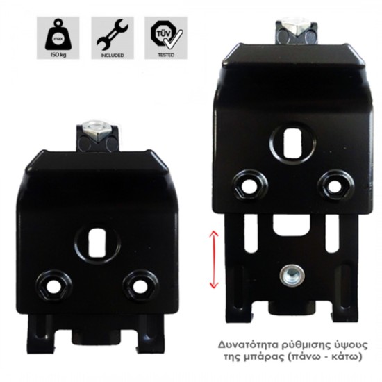 ΚΙΤ ΜΠΑΡΕΣ ΓΙΑ CITROEN JUMPER 1994-2006-2014- ΜΕ ΕΠΑΓΓΕΛΜΑΤΙΚΕΣ ΜΠΑΡΕΣ ΑΛΟΥΜΙΝΙΟΥ MENABO (8450/MB X 3 - FIX601FP X 3)