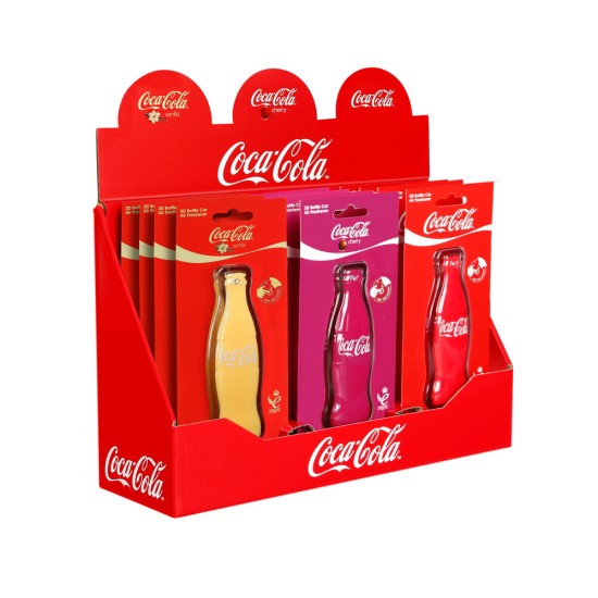 Lampa - Αρωματικά Κρεμαστά 3D Bottle σε Σχέδιο Μπουκάλι Coca-Cola Διάφορα Αρώματα σε Display - 12 Τεμ. (L.FOBCC13DBOTCDU9)