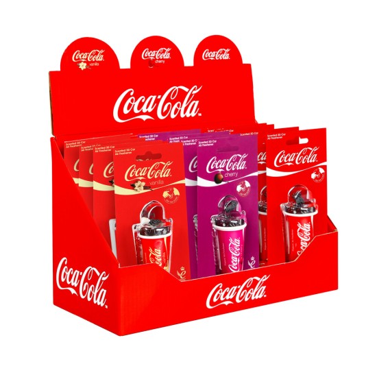 Lampa - Αρωματικά κρεμαστά 3D Cup σε σχέδιο ποτήρι Coca-Cola διάφορα αρώματα σε display - 12 τεμ. (L.FOBCC13DCDU888)