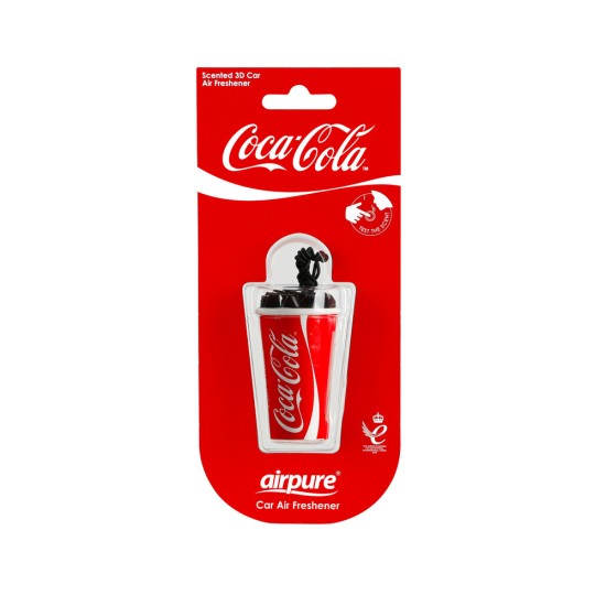 Lampa - Αρωματικά κρεμαστά 3D Cup σε σχέδιο ποτήρι Coca-Cola διάφορα αρώματα σε display - 12 τεμ. (L.FOBCC13DCDU888)