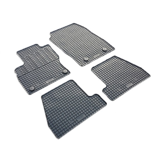 Cik - ΜΑΡΚΕ ΠΑΤΑΚΙΑ ΣΕ ΣΚΑΦΗ ΛΑΣΤΙΧΟ ΓΙΑ FORD FOCUS FACELIFT 2015-2018 ΣΕ ΜΑΥΡΟ ΧΡΩΜΑ ΜΕ ΚΟΥΜΠΩΜΑΤΑ - 4 ΤΕΜ. (RM.FO.0022/CK)