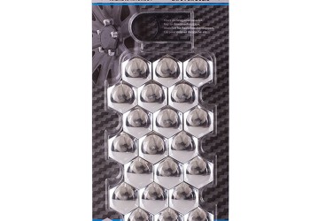 Amio - ΚΑΠΑΚΙΑ ΜΠΟΥΛΟΝΙΩΝ 19mm ΧΡΩΜΙΟ - 21 ΤΕΜ. (G21304/AM)