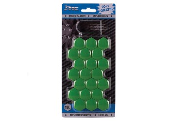Amio - ΚΑΠΑΚΙΑ ΜΠΟΥΛΟΝΙΩΝ 19mm ΠΡΑΣΙΝΑ - 21 ΤΕΜ. (G21307/AM)