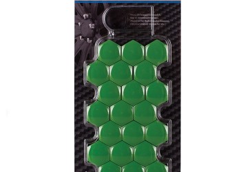 Amio - ΚΑΠΑΚΙΑ ΜΠΟΥΛΟΝΙΩΝ 19mm ΠΡΑΣΙΝΑ - 21 ΤΕΜ. (G21307/AM)