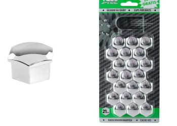 Amio - ΚΑΠΑΚΙΑ ΜΠΟΥΛΟΝΙΩΝ 21mm ΧΡΩΜΙΟ - 21 ΤΕΜ. (G21308/AM)