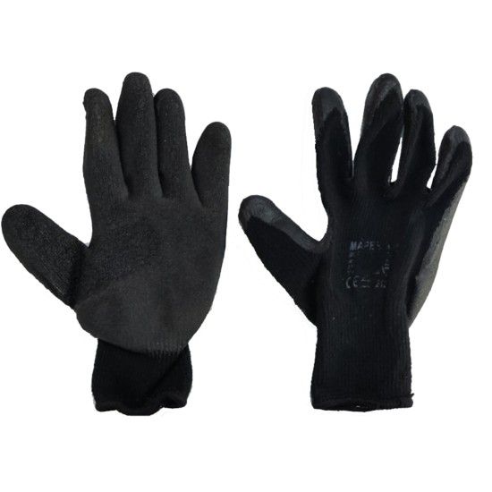 Amio - ΓΑΝΤΙΑ ΕΡΓΑΣΙΑΣ ΧΩΡΙΣ ΡΑΦΕΣ ΣΕ ΓΚΡΙ/ΜΑΥΡΟ ΧΡΩΜΑ - 1 ζευγάρι. (02047/AM)