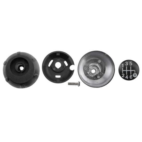 ΠΟΜΟΛΟ ΤΑΧΥΤΗΤΩΝ ΜΑΡΚΕ ΜΕ ΕΝΔΕΙΞΗ 6 ΤΑΧΥΤΗΤΩΝ ΣΕ ΧΡΩΜΙΟ-ΑΣΗΜΙ-ΜΑΥΡΟΧΡΩΜΑ ΓΙΑ FIAT 500 ABARTH 2007+ NTY - 1 ΤΕΜ.