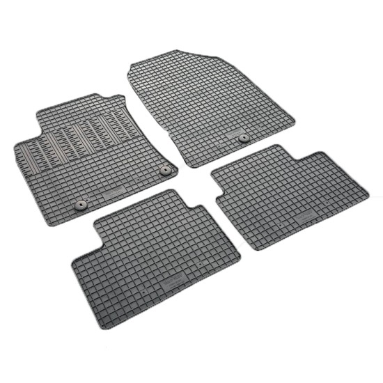 Cik - ΠΑΤΑΚΙΑ ΑΥΤΟΚΙΝΗΤΟΥ ΑΠΟ ΛΑΣΤΙΧΟ ΓΙΑ HYUNDAI i30 2017+ ΣΕ ΜΑΥΡΟ ΧΡΩΜΑ ΜΕ ΚΟΥΜΠΩΜΑΤΑ - 4 ΤΕΜ. (RM.HY.0011/CK)