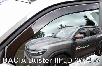 ΑΝΕΜΟΘΡΑΥΣΤΕΣ ΓΙΑ DACIA DUSTER 5D 2024+ ΖΕΥΓΑΡΙ ΑΠΟ ΕΥΚΑΜΠΤΟ ΦΙΜΕ ΠΛΑΣΤΙΚΟ HEKO - 2 ΤΕΜ