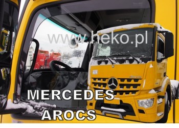 ΑΝΕΜΟΘΡΑΥΣΤΕΣ ΓΙΑ MERCEDES ACTROS MP4 2012+ / ANTOS 2012+ ΖΕΥΓΑΡΙ ΑΠΟ ΕΥΚΑΜΠΤΟ ΦΙΜΕ ΠΛΑΣΤΙΚΟ HEKO - 2 ΤΕΜ