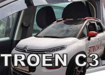 ΑΝΕΜΟΘΡΑΥΣΤΕΣ ΓΙΑ CITROEN C3 AIRCROSS 5D 2017+ ΖΕΥΓΑΡΙ ΑΠΟ ΕΥΚΑΜΠΤΟ ΦΙΜΕ ΠΛΑΣΤΙΚΟ HEKO - 2 ΤΕΜ.