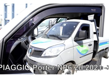 ΑΝΕΜΟΘΡΑΥΣΤΕΣ ΓΙΑ PIAGGIO PORTER NP6 2D 2021+ ΖΕΥΓΑΡΙ ΑΠΟ ΕΥΚΑΜΠΤΟ ΦΙΜΕ ΠΛΑΣΤΙΚΟ HEKO - 2 ΤΕΜ