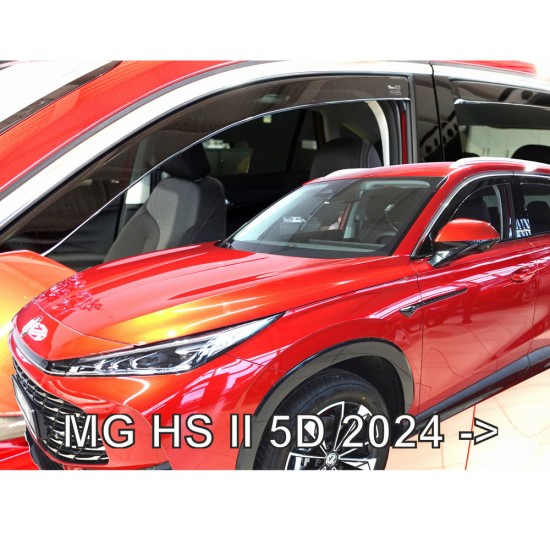 ΑΝΕΜΟΘΡΑΥΣΤΕΣ ΓΙΑ MG HS II 5D 2024+ ΣΕΤ ΑΥΤΟΚΙΝΗΤΟΥ ΑΠΟ ΕΥΚΑΜΠΤΟ ΦΙΜΕ ΠΛΑΣΤΙΚΟ HEKO - 4 ΤΕΜ