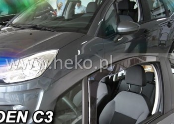ΑΝΕΜΟΘΡΑΥΣΤΕΣ ΓΙΑ CITROEN C3 2 5D 2009-2017 ΖΕΥΓΑΡΙ ΑΠΟ ΕΥΚΑΜΠΤΟ ΦΙΜΕ ΠΛΑΣΤΙΚΟ HEKO - 2 ΤΕΜ.