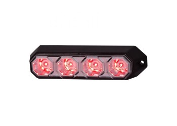 ΦΩΣ ΠΡΟΕΙΔΟΠΟΙΗΣΗΣ 12/24V HOR78 6W 4LED 143x35mm ΚΟΚΚΙΝΟ