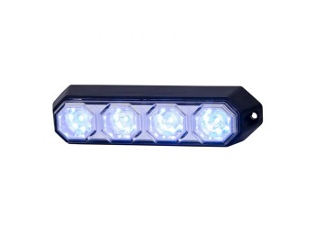 ΦΩΣ ΠΡΟΕΙΔΟΠΟΙΗΣΗΣ 12/24V HOR78 6W 4LED 143x35mm ΜΠΛΕ